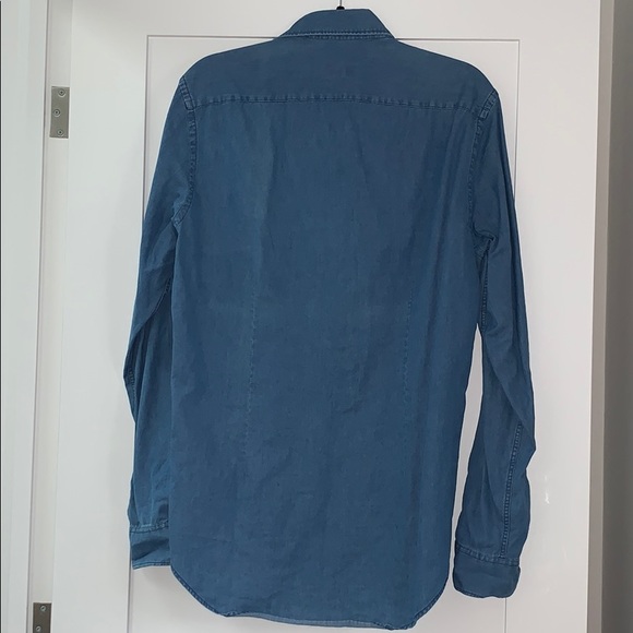 Zara • Men’s Denim-like Slim Shirt - Picture 3 of 4